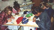 Caroline, Raïssa, Lisa et Mélody.